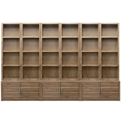 Discount Everett 3 Storage Platforms & 6 Half Pier Bookshelf Entertainment Centers & Tv Stands