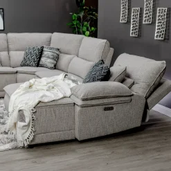 Outlet Goliath 6pc Power Chaise Sectional Living Room Sets|Sectionals