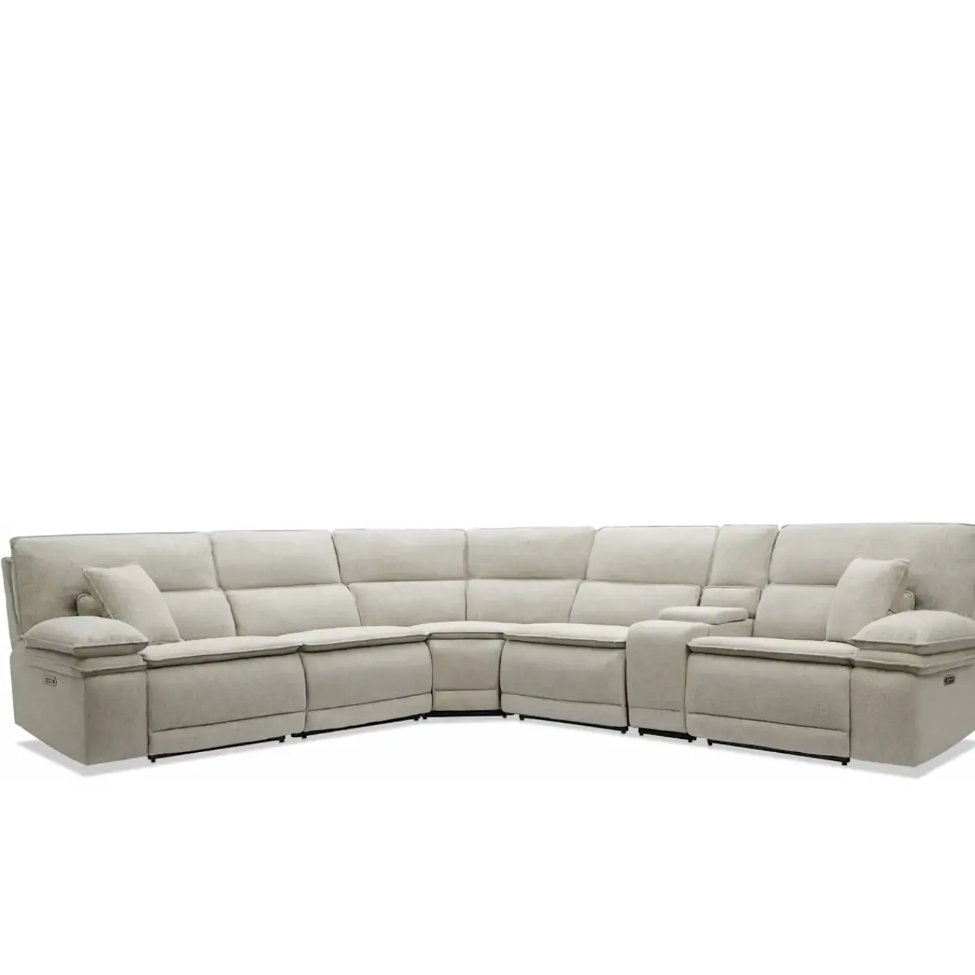 Sale Goliath 6pc Sectional with Console Living Room Sets|Sectionals