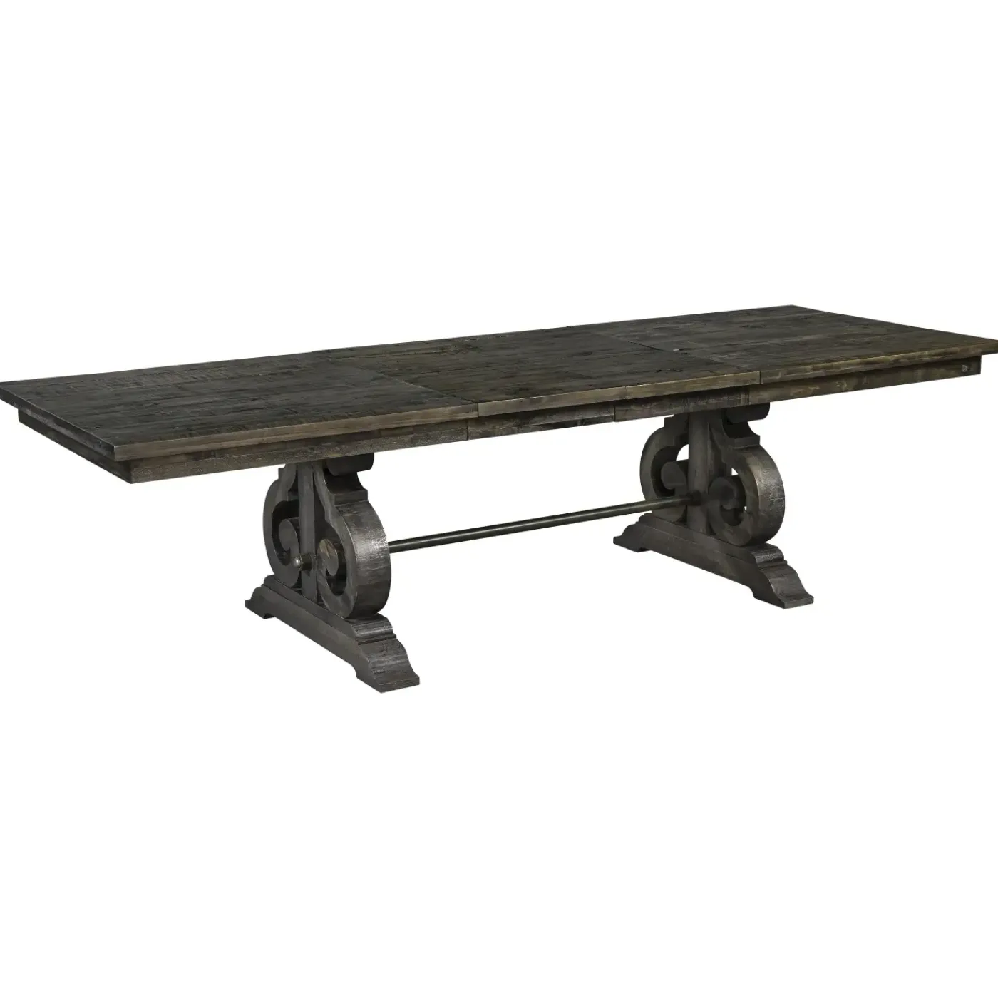 Discount Hacienda Charcoal 6pc Dining Set: Table, 2 Arm Chairs, 2 Side Chairs and Bench Dining Room Sets