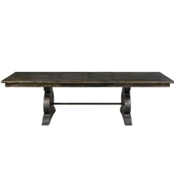 Discount Hacienda Charcoal 6pc Dining Set: Table, 2 Arm Chairs, 2 Side Chairs and Bench Dining Room Sets