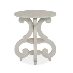 Outlet Hacienda Round Chairside Table Coffee & Cocktail Tables