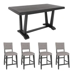 Hot Hampton 5pc Set: Counter Table, 4 Chairs, Dining Room Sets