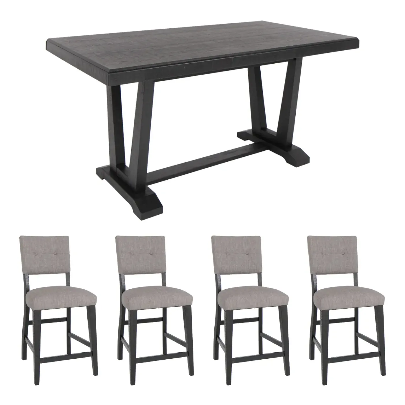Hot Hampton 5pc Set: Counter Table, 4 Chairs, Dining Room Sets