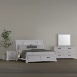 Clearance Hanover California King Sleigh Bed, Dresser, Mirror & Nightstand Bedroom|All Outlet & Clearance Items