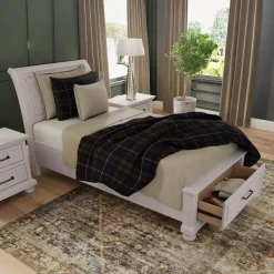 Outlet Hanover Twin Sleigh Bed Bedroom|Twin Beds