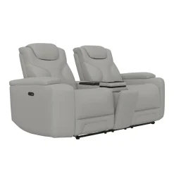 Clearance Jet Zero G Power Loveseat with Power Headrest & Power Cooler Reclining Furniture