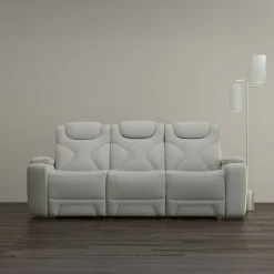New Jet Zero G Power Sofa with Power Headrest & Dropdown Table Reclining Furniture|Leather Sofas