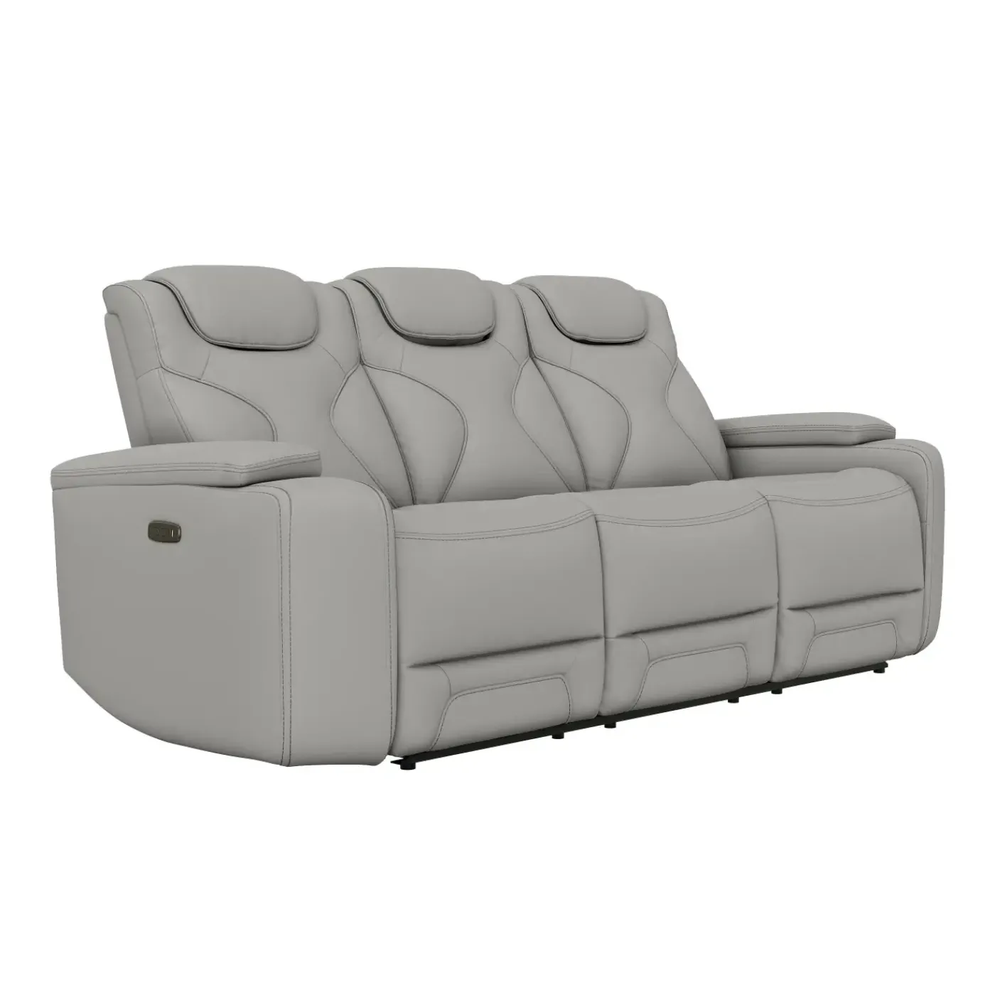 New Jet Zero G Power Sofa with Power Headrest & Dropdown Table Reclining Furniture|Leather Sofas