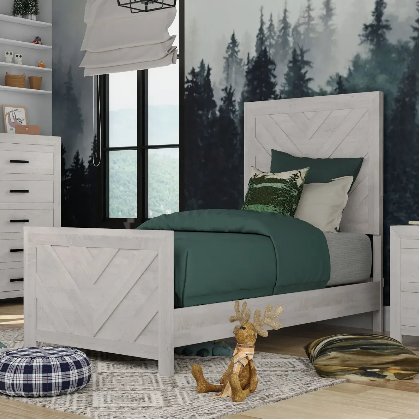 Best Kelcey Twin Bed Bedroom|Twin Beds