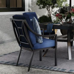 Sale Lagoon Outdoor Dining Set-New! 7pc Dining Set: Table, 4 Arm Chairs& 2 Swivel Outdoor Dining|Outdoor Furniture Sets