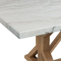 Clearance Lakeside Rectangular Marble Top Dining Table Dining Tables