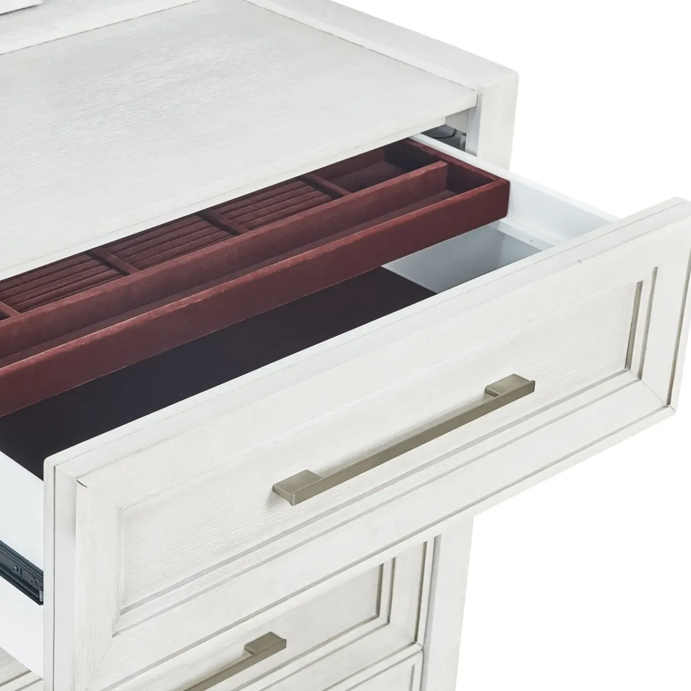 Hot Laurel King Bench Storage Bed, Dresser, Mirror & Nightstand Bedroom Sets