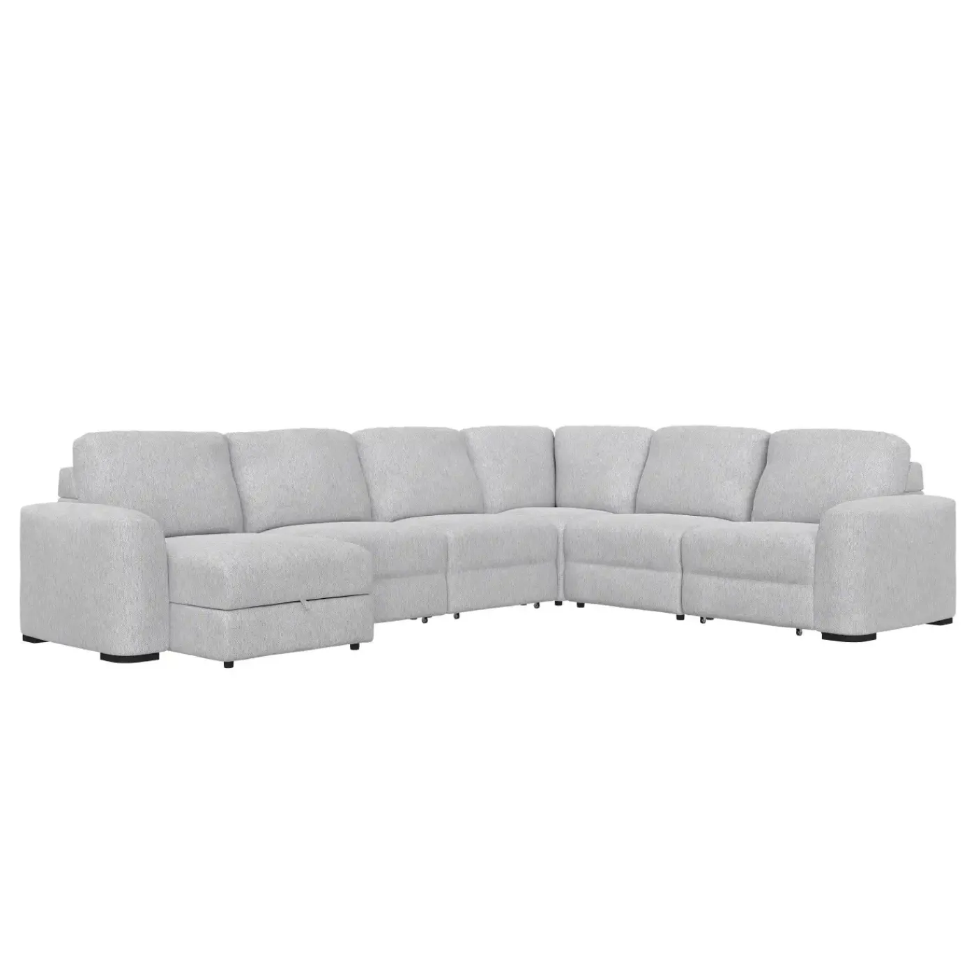 Discount Luna 6pc Sectional with LAF Chaise Living Room Sets|Sectionals