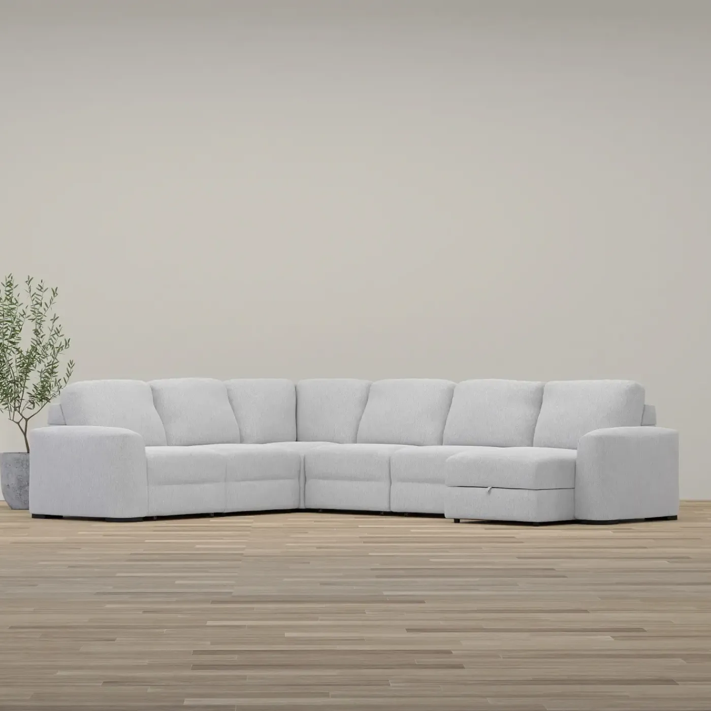 Discount Luna 6pc Sectional with RAF Chaise Living Room Sets|Sectionals