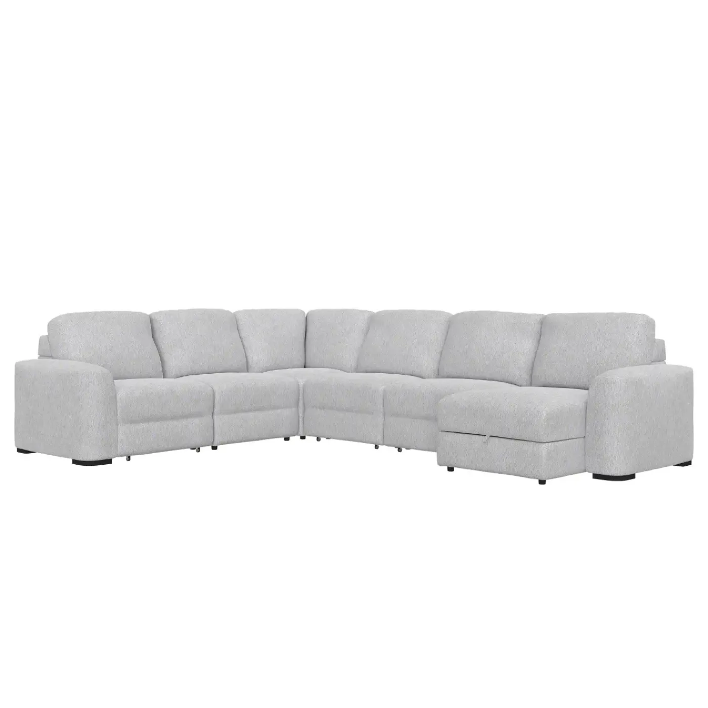 Discount Luna 6pc Sectional with RAF Chaise Living Room Sets|Sectionals