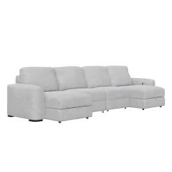 Discount Luna 4pc Slide Double Chaise Living Room Sets|Sectionals