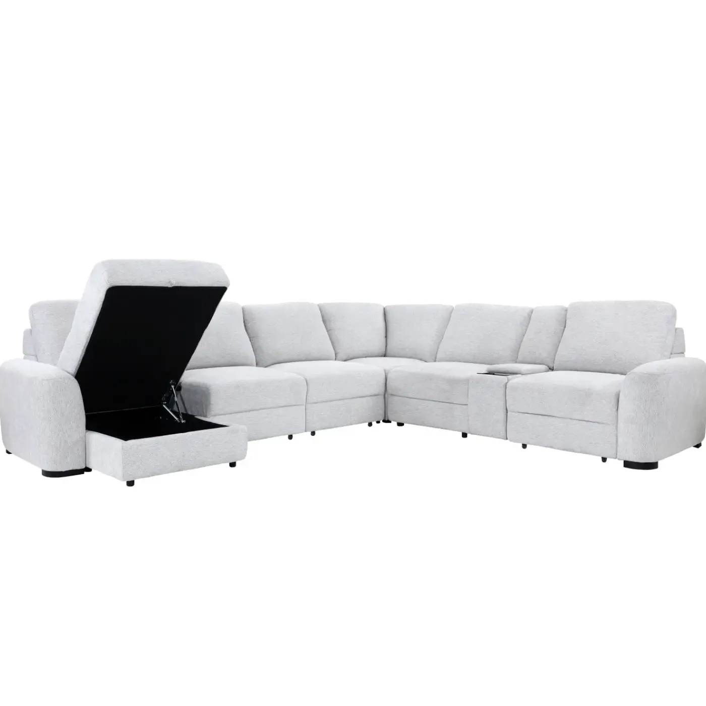 Discount Luna Power Sectional Living Room Sets|Sectionals