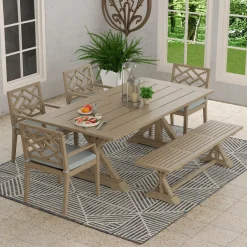 Maldives Outdoor Rectangular Dining Set Outdoor Dining