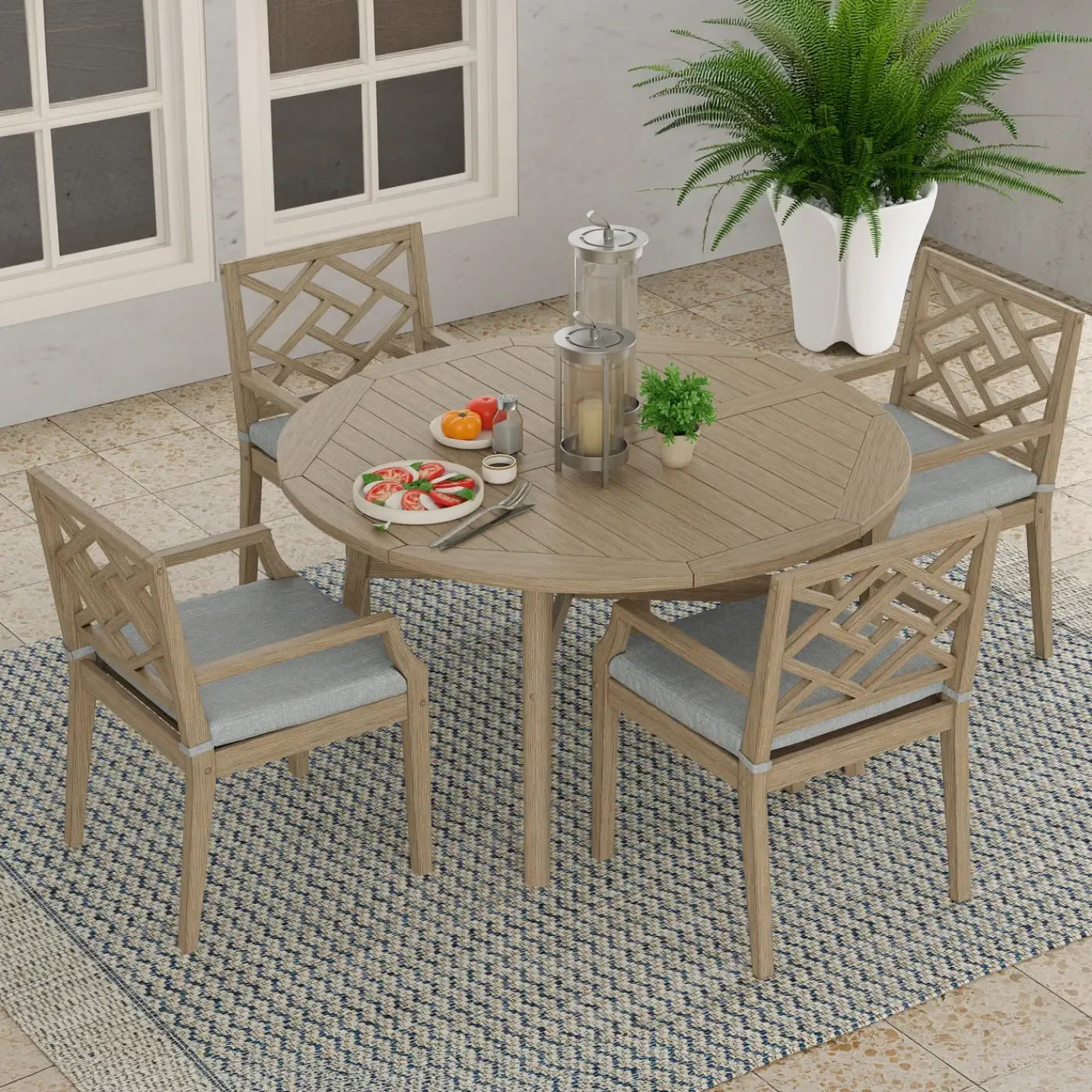 Hot Maldives Outdoor Round Dining Set Outdoor Dining