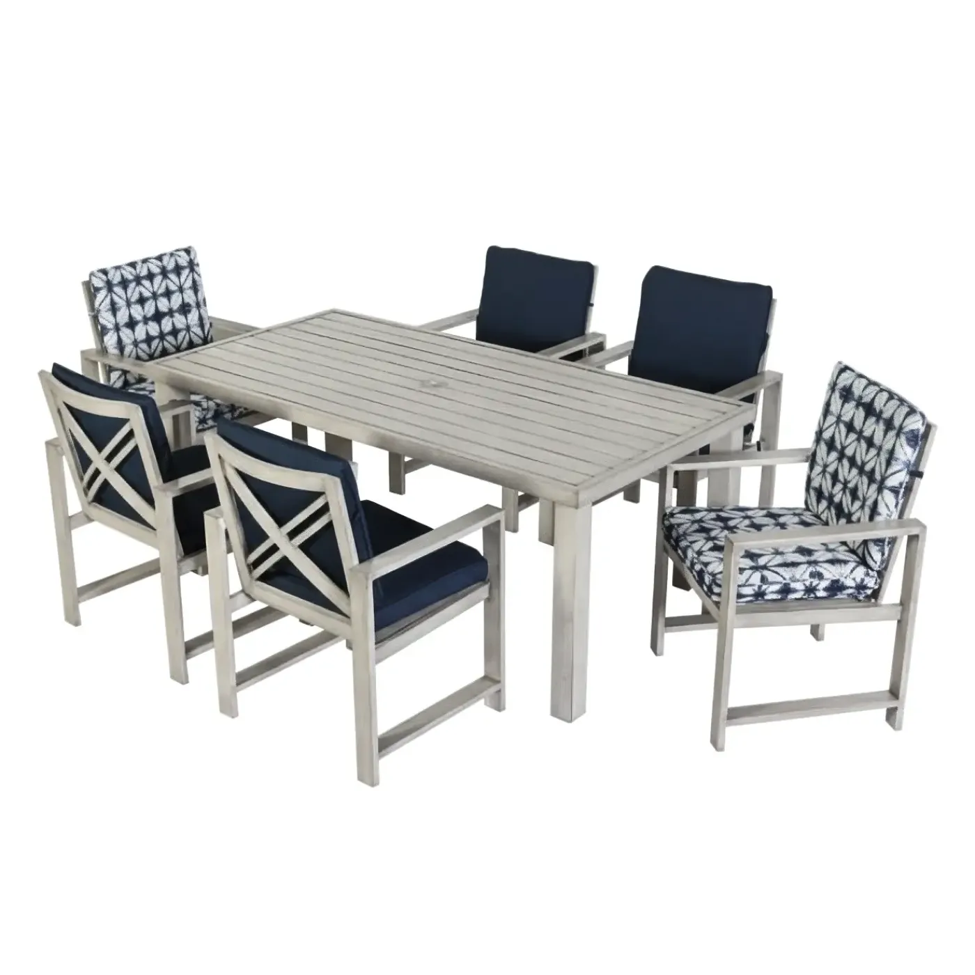 Hot Melbourne Outdoor Dining Set-New! Outdoor 7pc Dining Set: Rectangle Table, 2 Arm Chairs & 6 Side Chairs Outdoor Dining|Outdoor Furniture Sets
