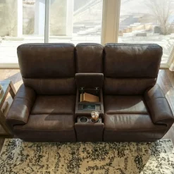 Outlet Memphis Power Loveseat with Console Loveseats