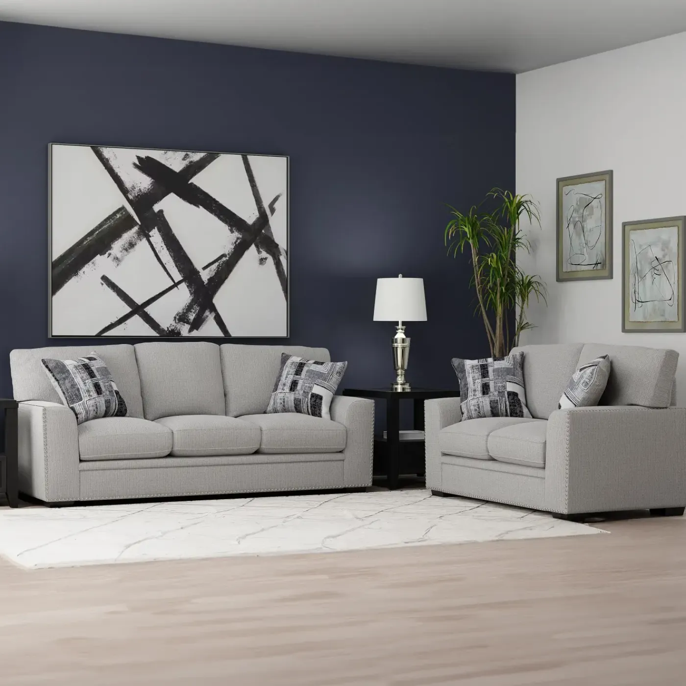 Outlet Mercer Natural Sofa & Loveseat Living Room|Living Room Sets