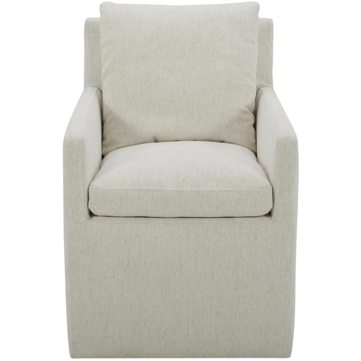 Sale Mila Castered Arm Chair With Crypton Performance Fabric All Premier Items|Dining Chairs