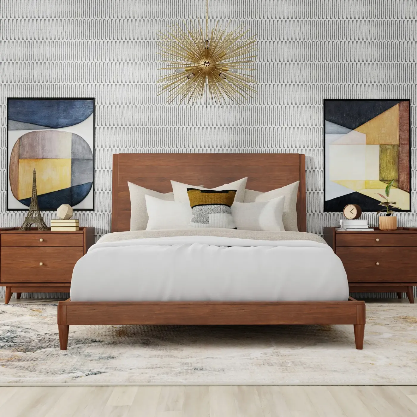 Best Minetta Eastern King Panel Bed All Modern Living Items|King Beds
