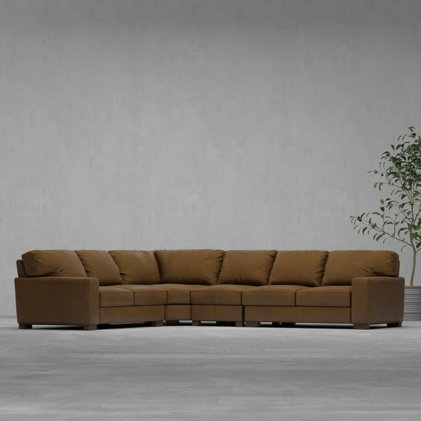 Clearance Monarch 4pc Leather Sectional Sectionals