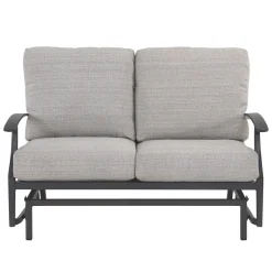 Hot Monterey Outdoor Living Set 2pc Set: Outdoor Sofa & Glider Loveseat Outdoor Furniture Sets