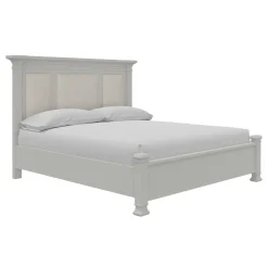 Sale Newport California King Upholstered Panel Bed King Beds