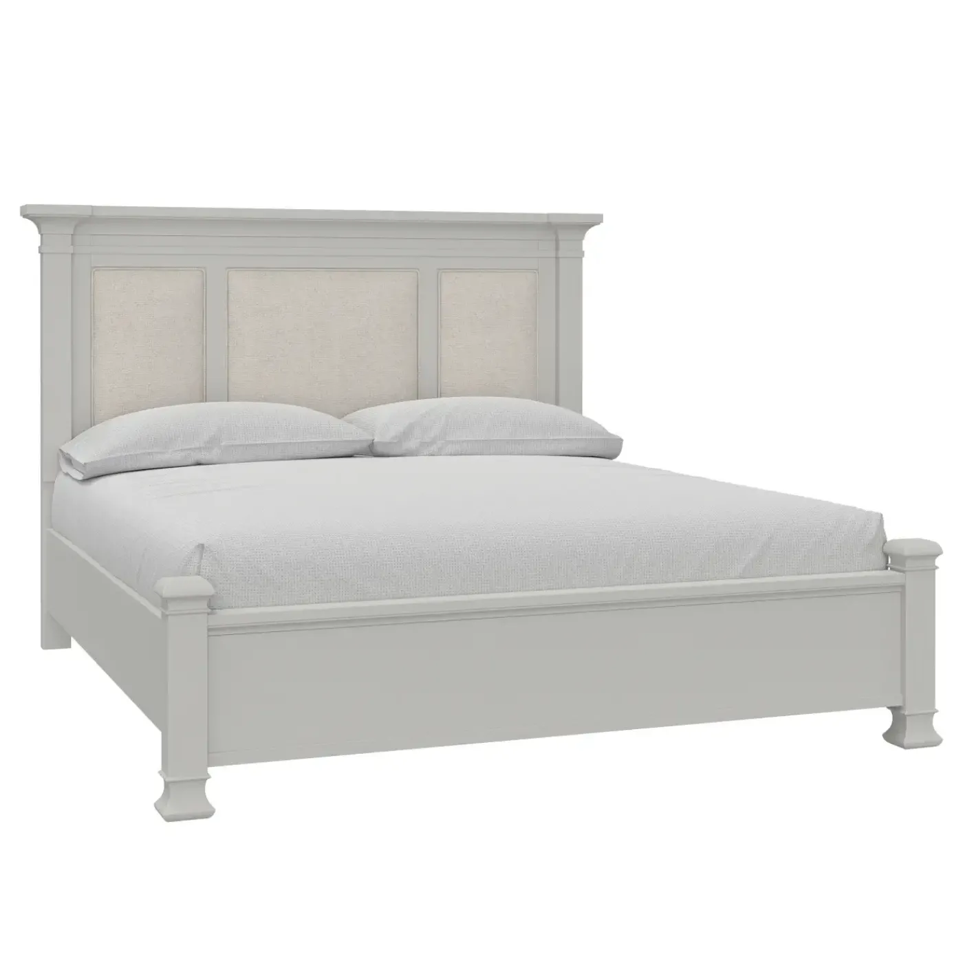 Discount Newport King Upholstered Panel Bed King Beds