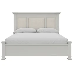 Discount Newport King Upholstered Panel Bed King Beds