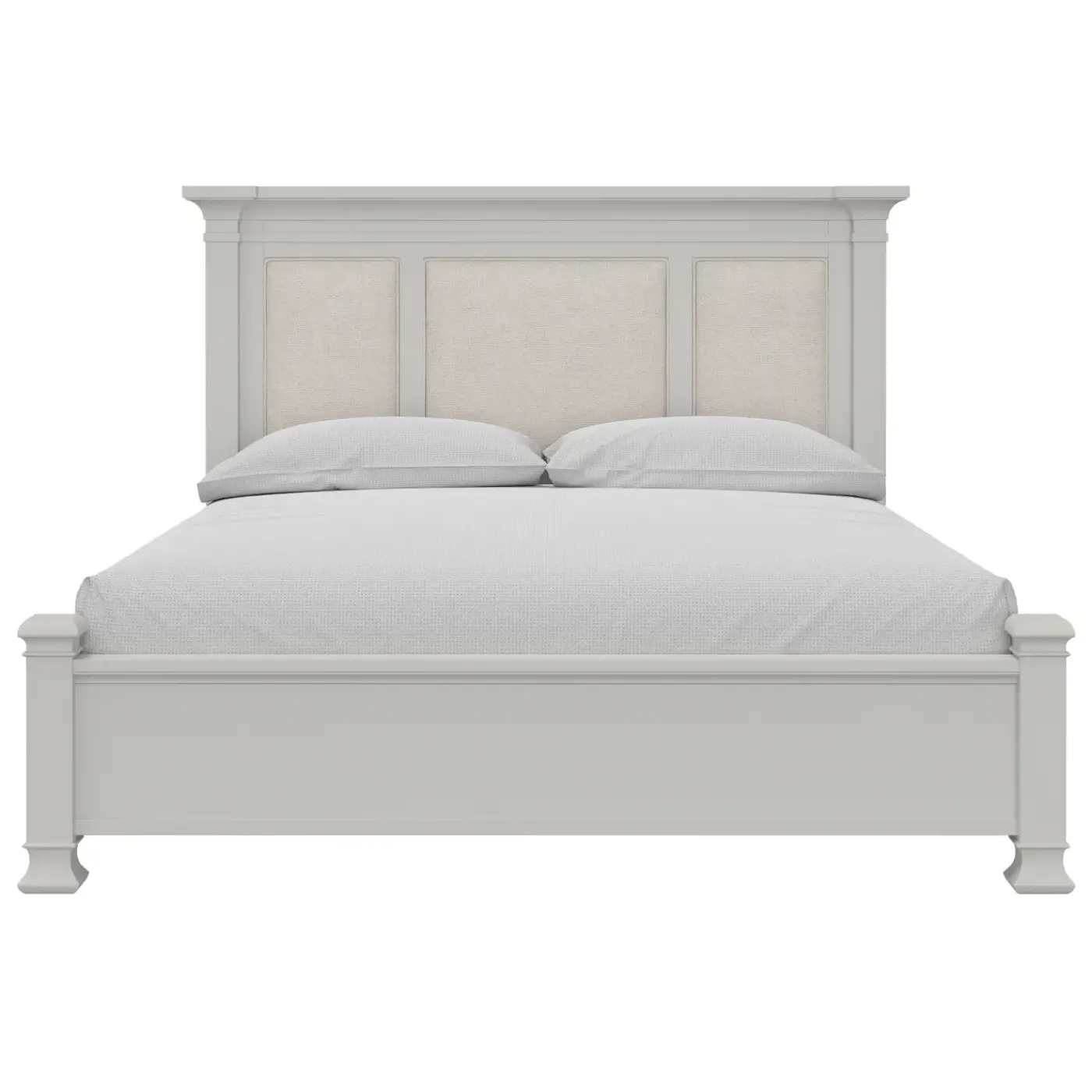 Discount Newport King Upholstered Panel Bed King Beds