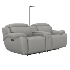 Best Nixon-New! Leather Power Loveseat Loveseats