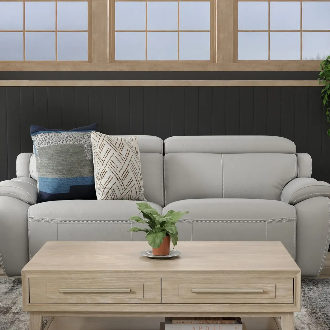 Best Nixon-New! Leather Power Sofa Sofas & Couches|Leather Sofas