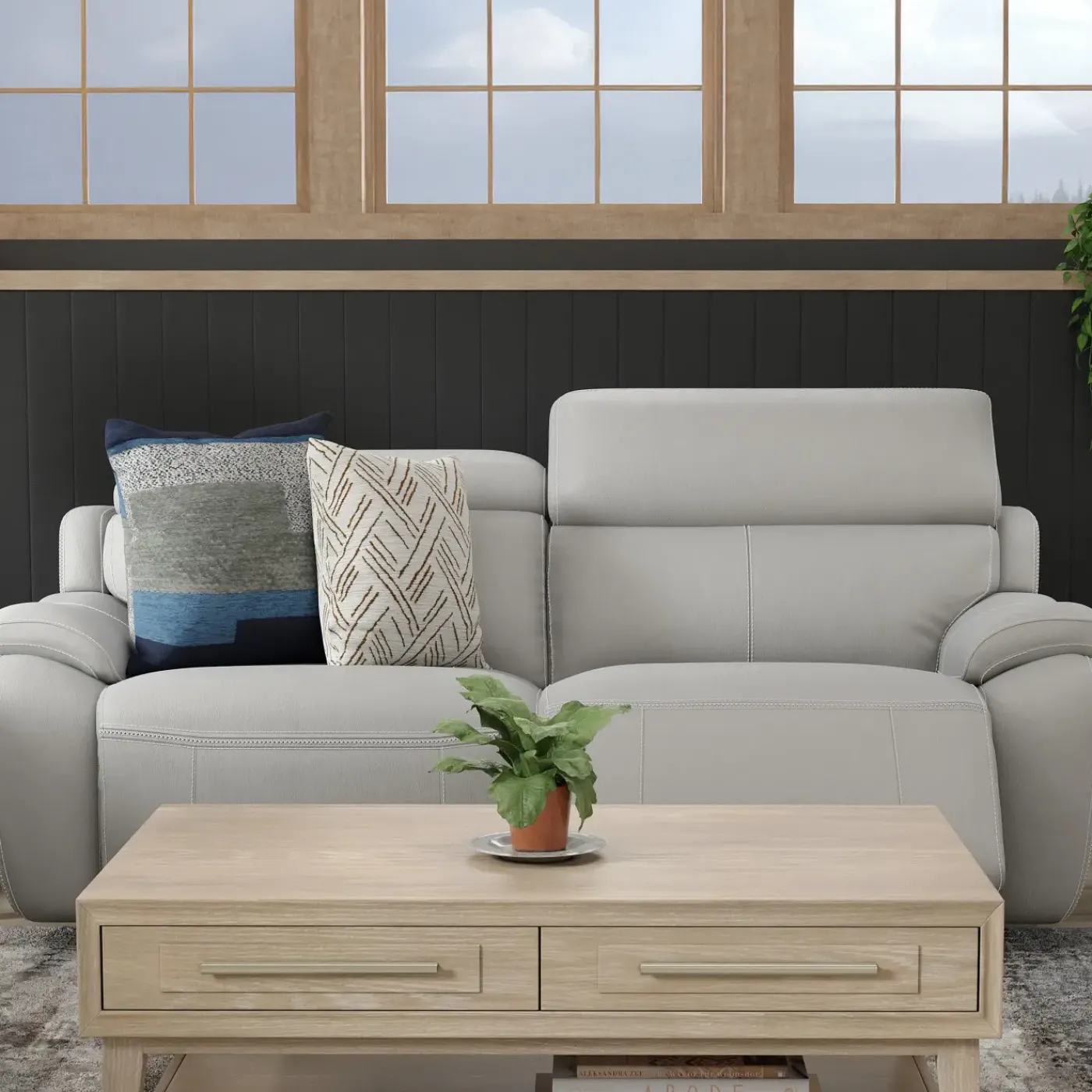 Best Nixon-New! Leather Power Sofa Sofas & Couches|Leather Sofas