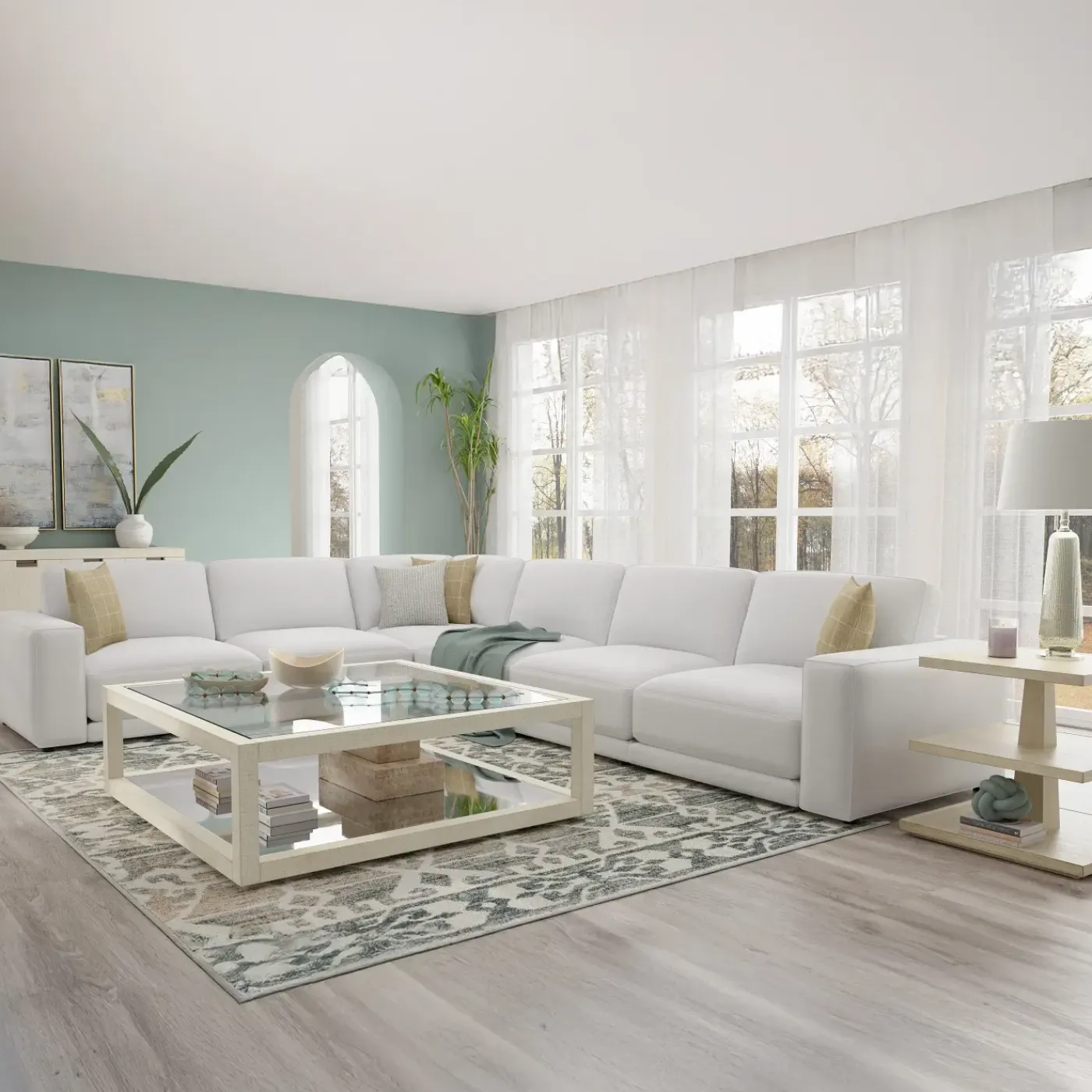 Hot Nomad Sectional With Crypton Performance Fabric All Premier Items|Sectionals