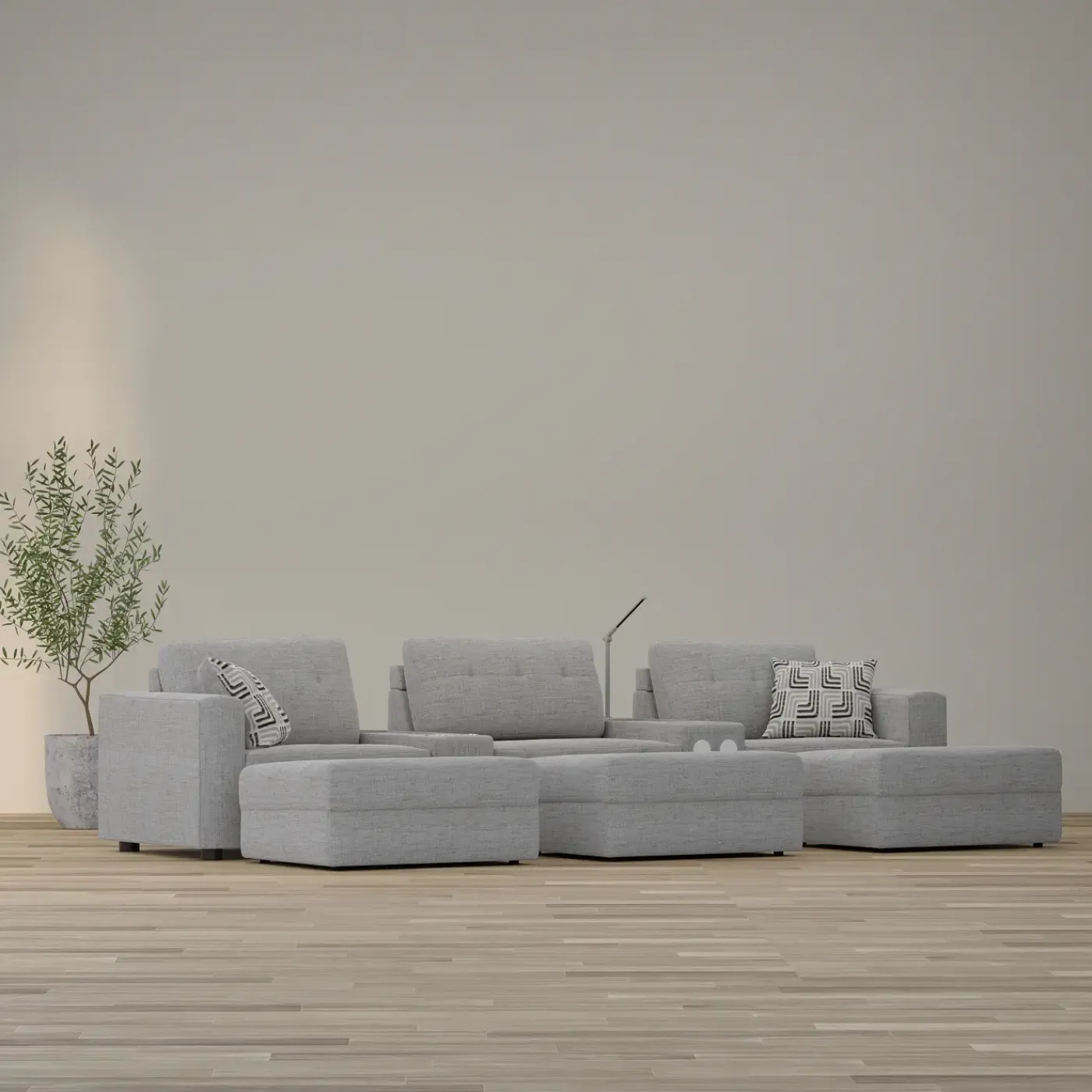 Outlet Options One 8pc Theater package Living Room Sets|Sectionals