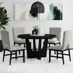 Best Orwell Round Wood Dining Set-New! Dining Room Sets
