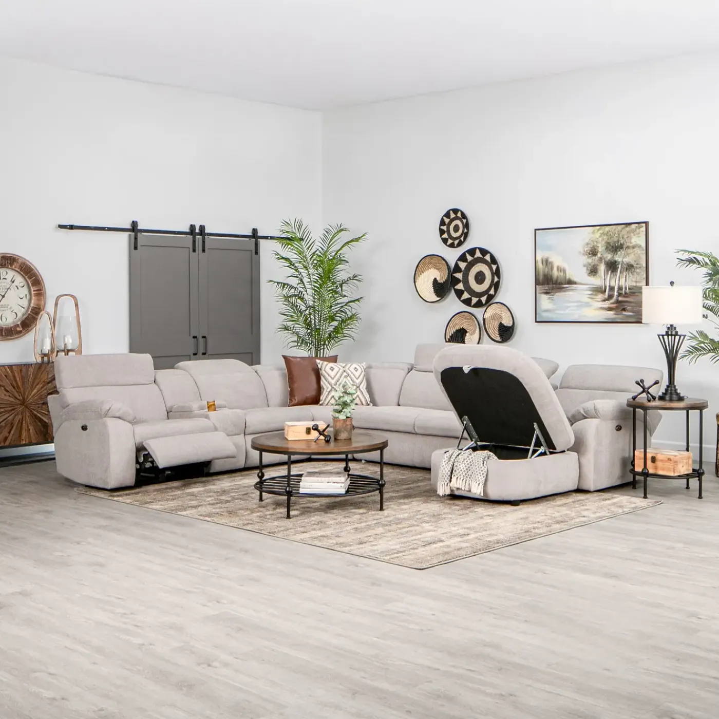 Discount Paige 6pc Sectional Living Room Sets