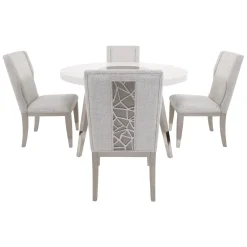 Clearance Paramount White Round Dining Set Dining Room Sets