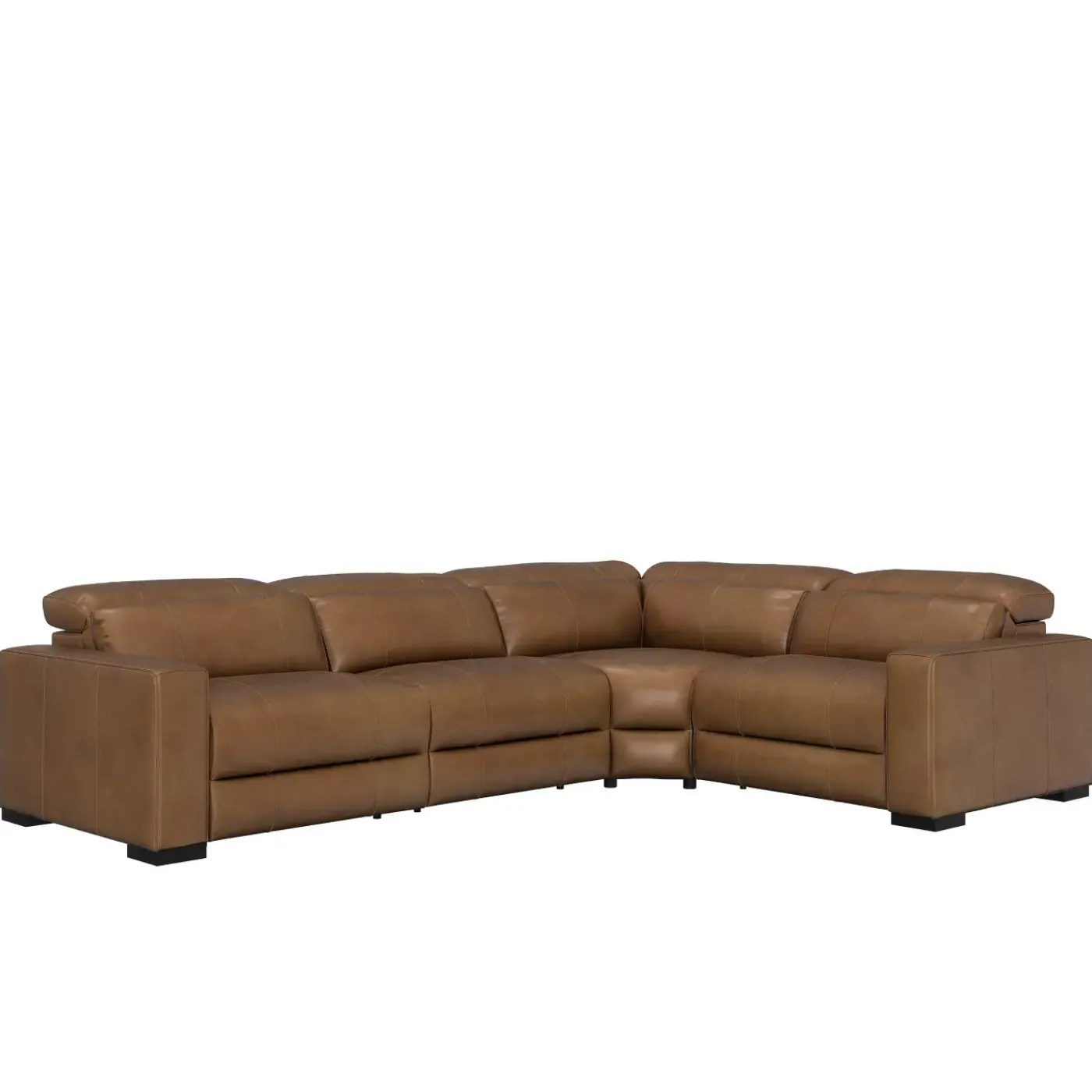 Discount Radiance 4pc Power Leather Sectional Reclining Furniture