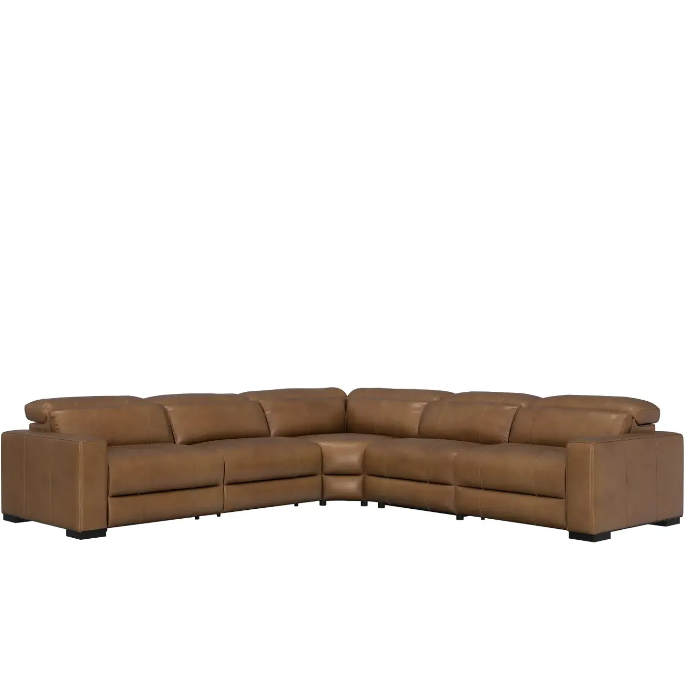 Hot Radiance 5pc Power Leather Sectional Reclining Furniture