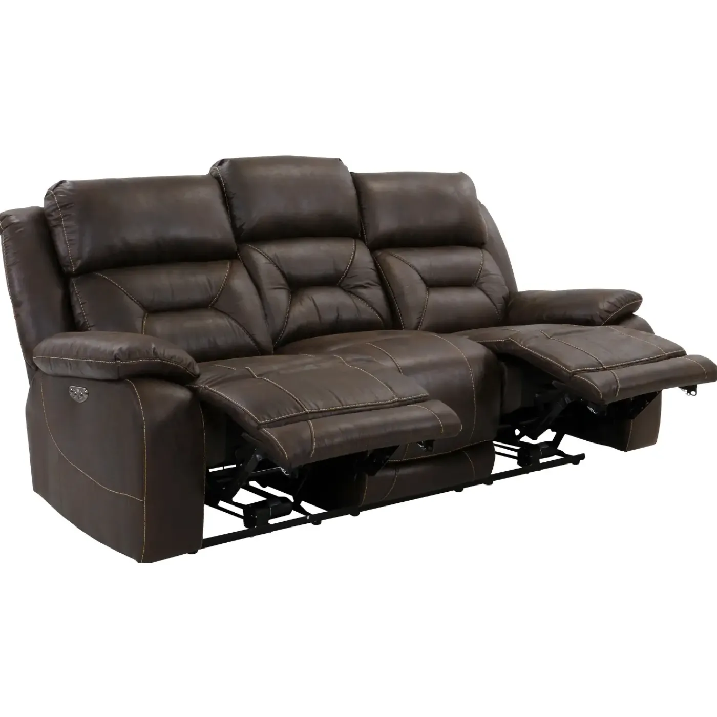 Discount Ranger Power Sofa with Power Headrest Sofas & Couches|Reclining Furniture