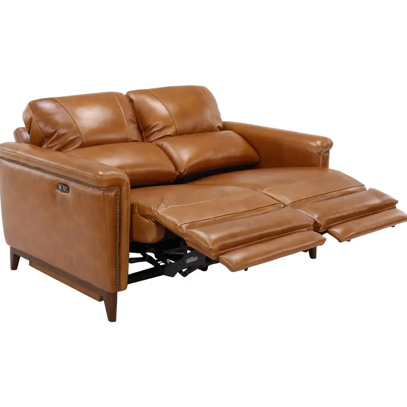 Hot Remy Leather Power Reclining Sofa & Power Reclining Loveseat with Power Headrests Living Room Sets