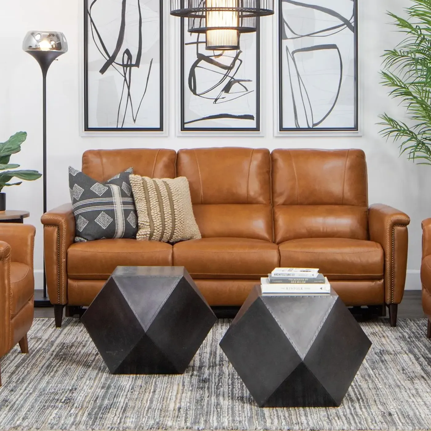 Hot Remy Leather Power Reclining Sofa & Power Reclining Loveseat with Power Headrests Living Room Sets