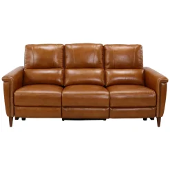 Hot Remy Leather Power Reclining Sofa & Power Reclining Loveseat with Power Headrests Living Room Sets