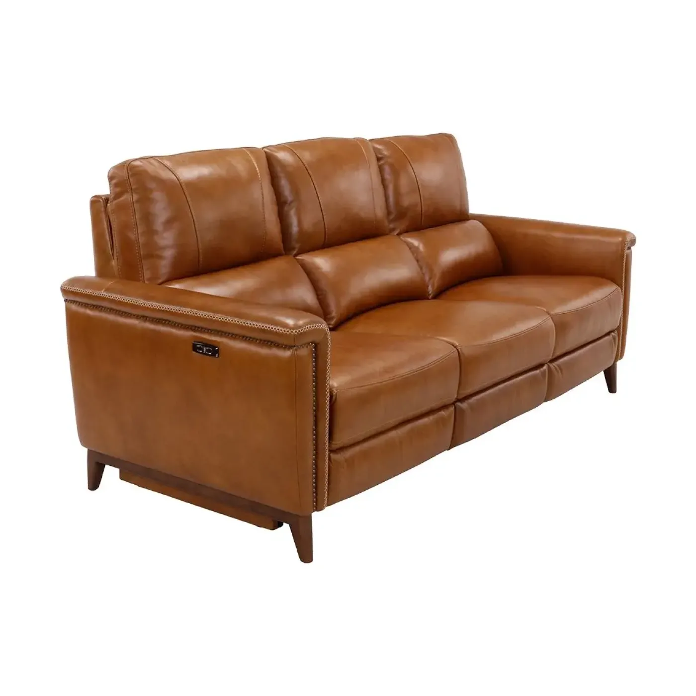 Hot Remy Leather Power Reclining Sofa & Power Reclining Loveseat with Power Headrests Living Room Sets